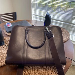 All leather Carl Friedrick Messenger bag